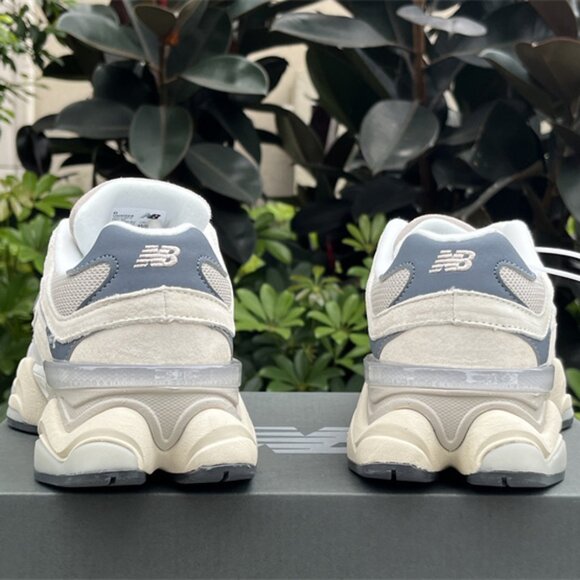 New Balance 9060 Grey & Blue Suede Sneakers - Picture 6 of 12